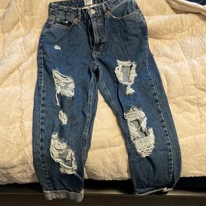 BDG high rise straight jeans